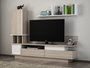 Hanah Home Mueble para TV Blanco y Córdoba